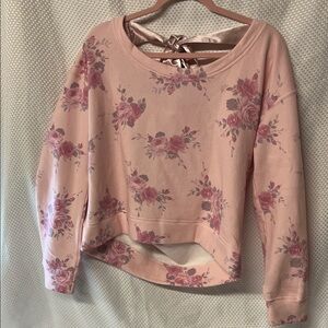 Beautiful Hollister Floral Pink with satin bow